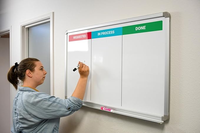Kanban Whiteboard 36" x 24"