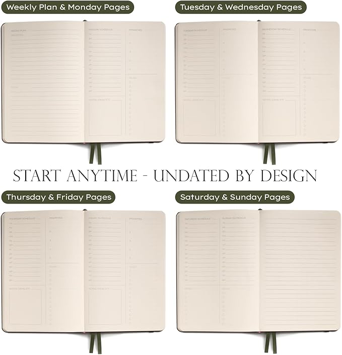 Anecdote 2026-2027 Planner: A Monthly, Weekly & Daily Planner with Calendar | 8.5" x 5.2" | Hardcover To-Do List Organizer, Planning Your Success, Start Anytime, Achieve Productivity Goals (Mustard)