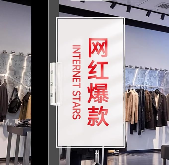 ECKEK Magnetic Sign Holder Grip Holder, Powerful Magnet, Acrylic Sign Holder for Retail Shelves Display Store Vendor Event Warehouse and Shop Supplies (Acrylic Base 210*150mm/8.27*5.91inches)