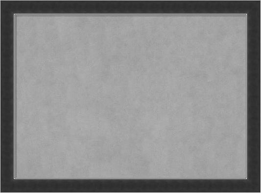 Amanti Art Black Framed Magnetic Board 23x31 Medium Vision Board for use with Magnets, 100% Metal Sheet to Display Items as Office Decor or for Home Organization in mudroom, Kitchen or Kids Room