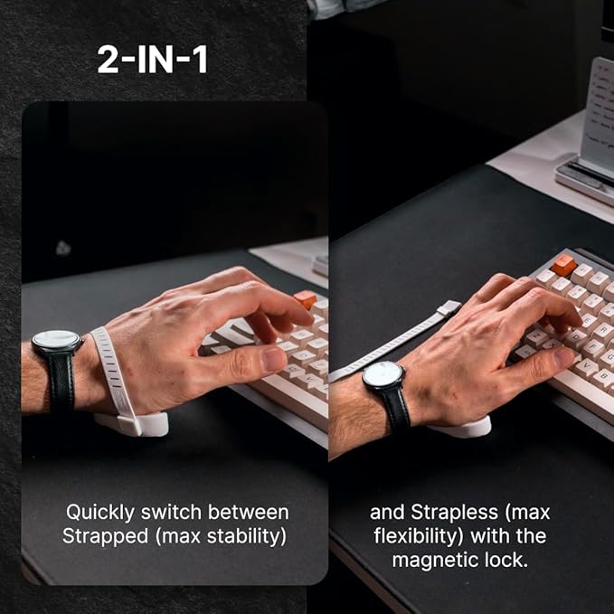 DELTAHUB Carpio G2.0 - - Advanced Ergonomic Right-Handed Gaming Wrist Rest for Mouse - Superior Support for Serious Gamers - Anti-Fatigue, Smooth Glide (Large, Right, Black)