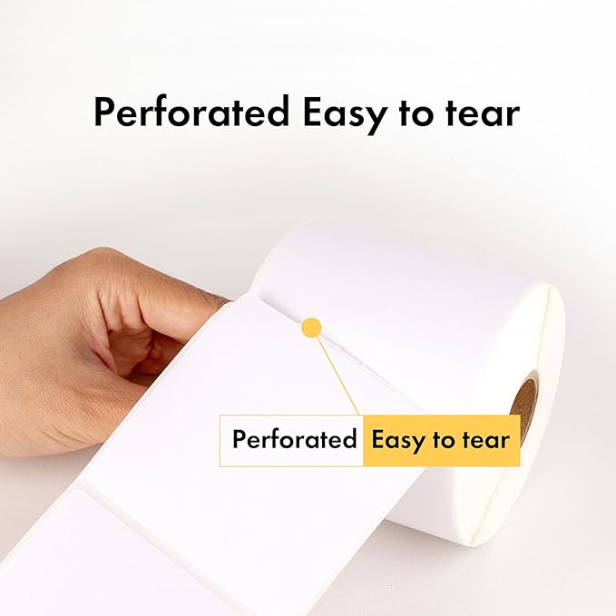 HOUSELABELS 2.25" x 1.25" Address Labels on 1" Core Compatible with Zebra and Rollo Printers, 34 Rolls / 1,000 Labels per Roll