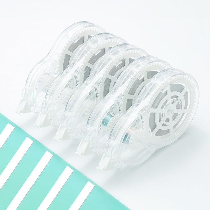 M&G 5 pack Correction Tape，131.2 Feet correction tape, Total 656FT/200M, Easy to Use Applicator for Instant Corrections, Office Products
