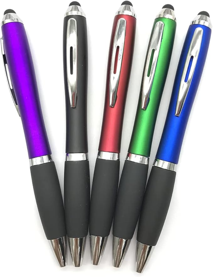 HEYZARDA Personalized Pens with Name Text Icon Logo Engraved for Business Office Custom Ballpoint Pen 50 100 Pcs Optional, Green