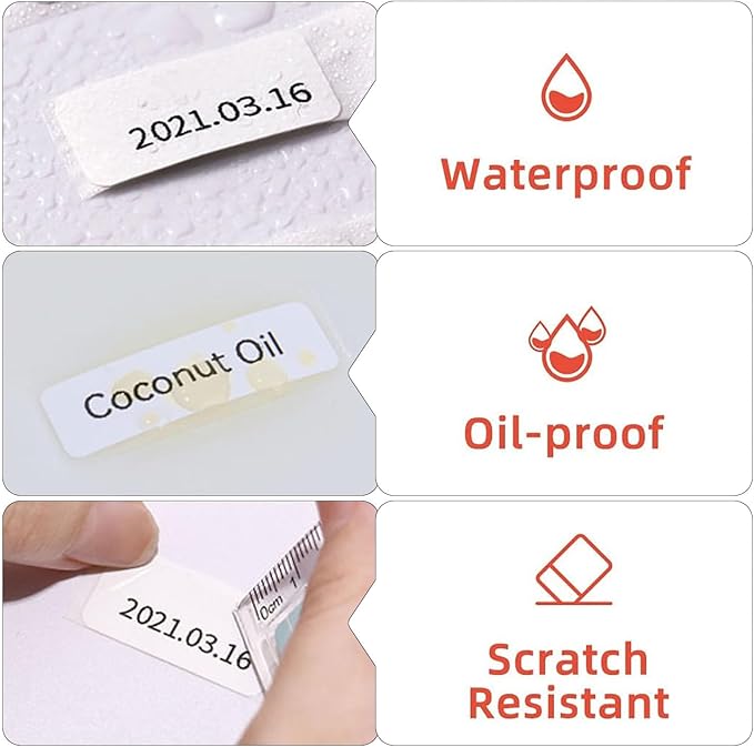 Risio Thermal Labels 2"x1.18"(50x30mm),220 Labels/Roll(10 Rolls),Waterproof, Oil-Resistant, Scratch-Resistant Thermal Label Paper,for Barcode/Address/Mailing/Logo/Business/Home