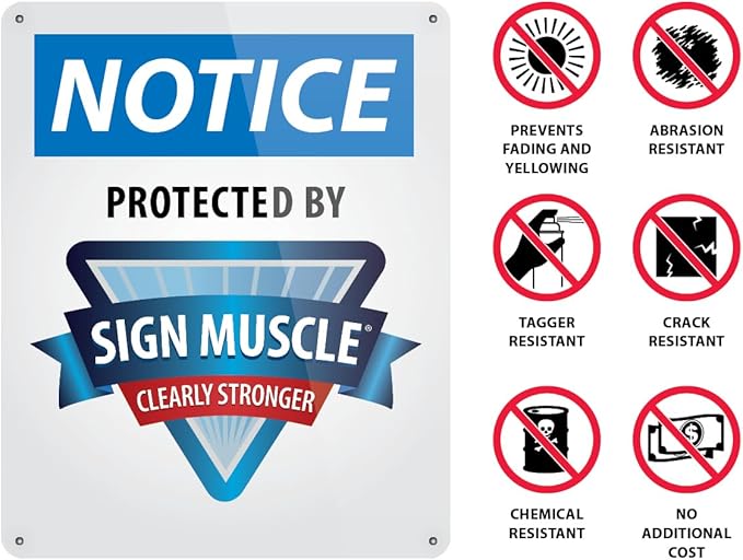 Custom OSHA Style Warning Sign 10" x 14" Plastic Sign, Customizable "Your Text Here", by AccuformNMC Made in USA