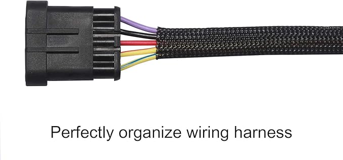 25ft - 1/8 inch PET Expandable Braided Sleeving – Black – Alex Tech Braided Cable Sleeve