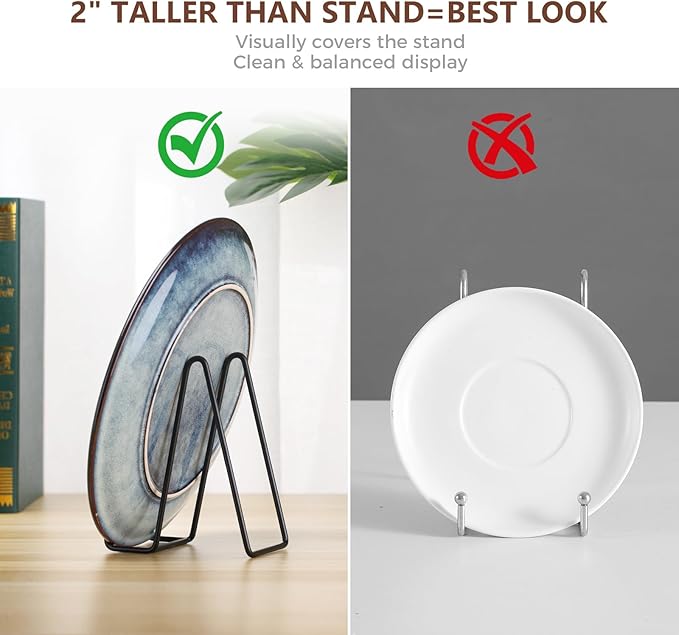 LIONWEI LIONWELI Decorative Plate Stand Holder Picture Frame Stand Easel Display Stand
