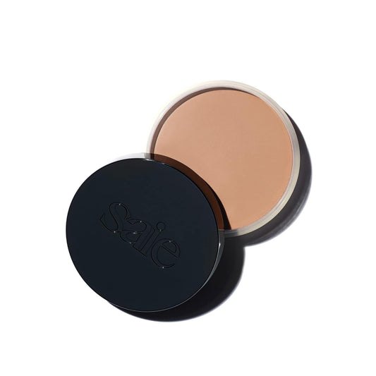 Saie Sun Melt Cream Bronzer - Buildable Balm Face Bronzer for Effortless Sculpting - Cream Contour Enriched with Vitamin C, Nourishing Skincare Ingredients & a Natural Finish - Fair Bronze (1 oz)