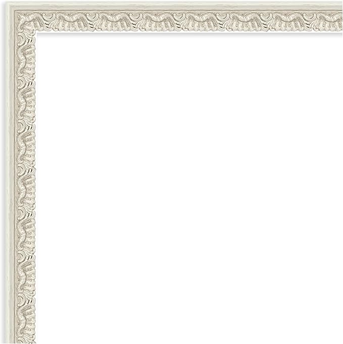 Amanti Art Silver Framed Magnetic Board 26x38 Large Vision Board for use with Magnets, 100% Metal Sheet to Display Items as Office Decor or for Home Organization in mudroom, Kitchen or Kids Room
