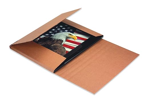 Tape Logic TLM12122K Easy-Fold Mailers, 12 1/2" x 12 1/2" x 2 1/2", Kraft (Pack of 50)