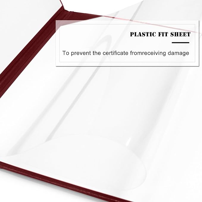 Diploma Cover 8.5” x11” Diploma Holder of Graduation Leatherette Padded Certificate（Tent Style),20-Pack