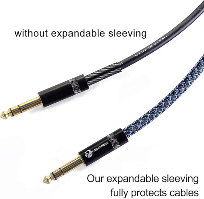 100ft - 1 inch PET Expandable Braided Sleeving – BlackBlue – Alex Tech Braided Cable Sleeve