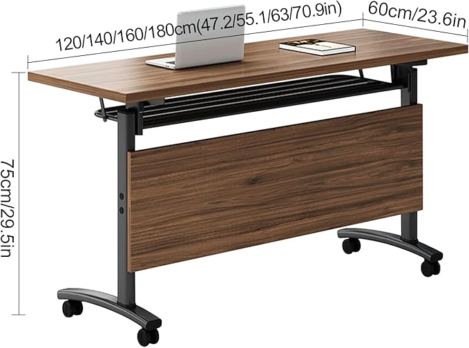 czxhaery Conference Room Table,Flip Top Conference Table The Folding Conference Table with Silent Wheels is Convenient and Fast,Mobile Training Table (4pack 160 * 60 * 75)
