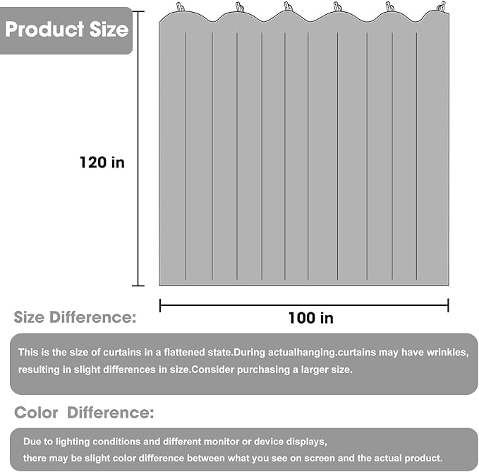 Cbsroro Room Divider Blackout Curtain Track Curtains Wall Dividers Panels Screen for Living Rooms Bedroom Office Privacy Partition Separation, W100 × L120 Inch,1 Panel, Beige