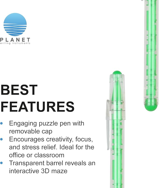 Custom Maze Ballpoint Pens – Personalized Puzzle Pens with Logo/Text – Promotional Pens for Events, Schools, Trade Shows – Fun Interactive Design (Red, 300 Count, Pack of 1)