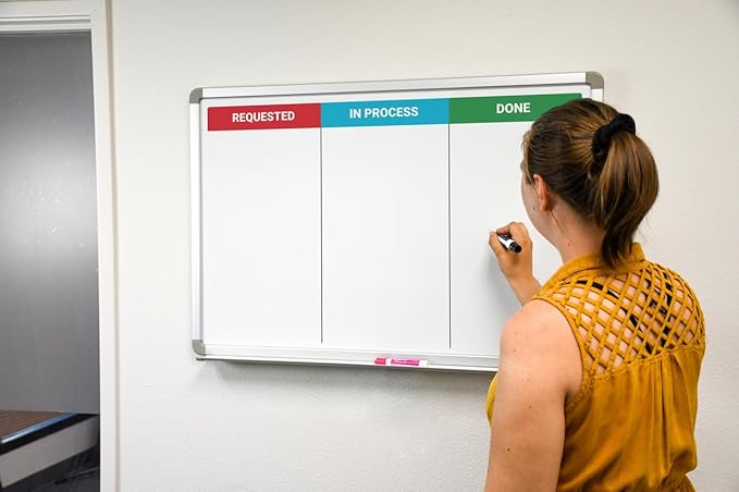 Kanban Whiteboard 48" x 36"