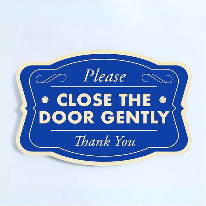 Custom Decorative Outdoor Metal Sign, Personalized Aluminum Driveway Sign - Waterproof, Made In USA - Design 3 Blue Steel 36x24 In