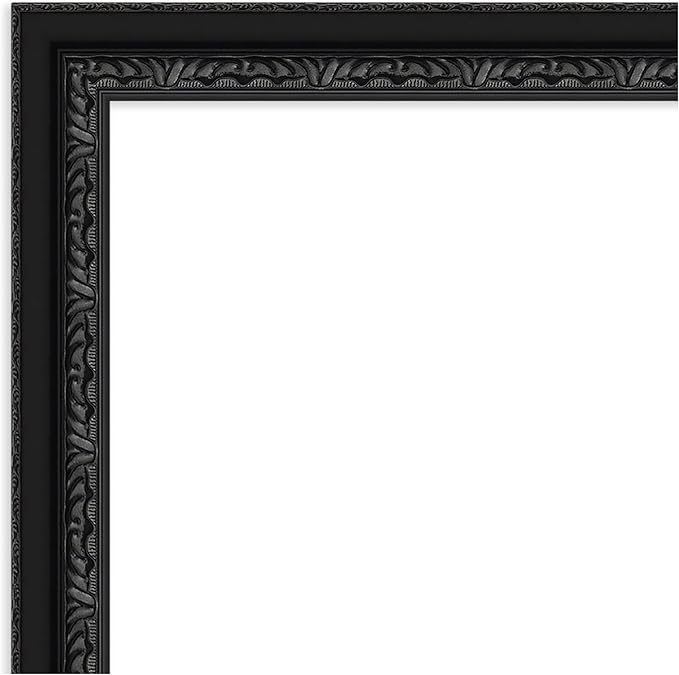 Amanti Art Black Framed Magnetic Board 24x32 Medium Vision Board for use with Magnets, 100% Metal Sheet to Display Items as Office Decor or for Home Organization in mudroom, Kitchen or Kids Room
