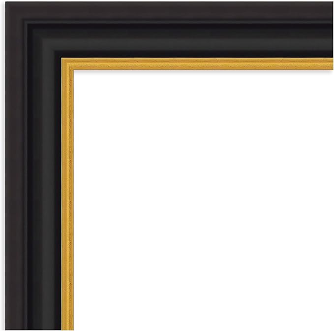 Amanti Art Black Framed Magnetic Board 46x54 Oversize Vision Board for use with Magnets, 100% Metal Sheet to Display Items as Office Decor or for Home Organization in mudroom, Kitchen or Kids Room