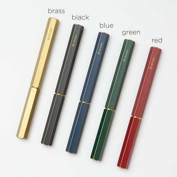 YSTUDIO Stunning Classic Revolve Fountain Pen, Schmidt Gilded Nib, Best Pen Gift Set for Men & Women, Professional, Executive Office, Nice Pens（red，M nib）