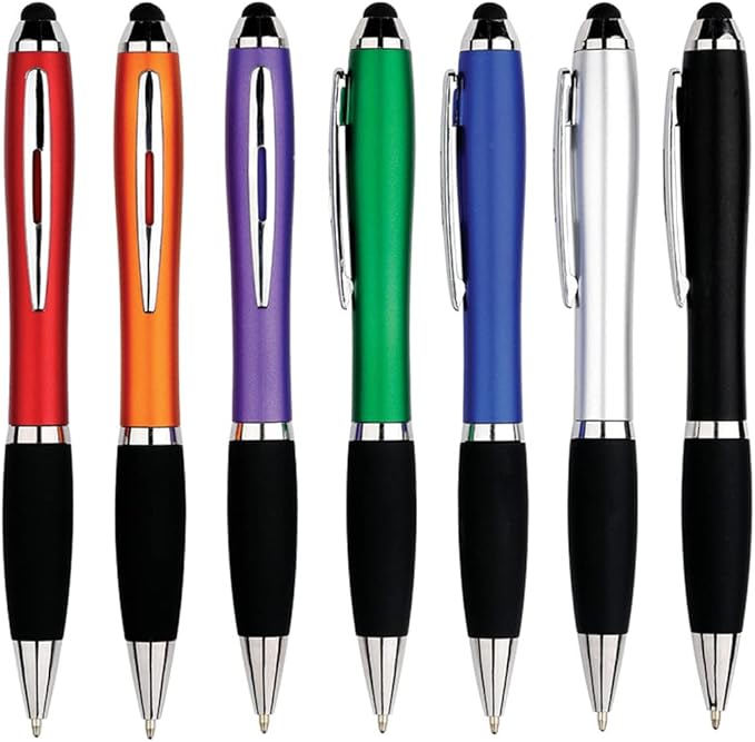 HEYZARDA Personalized Pens with Name Text Icon Logo Engraved for Business Office Custom Ballpoint Pen 50 100 Pcs Optional, Purple