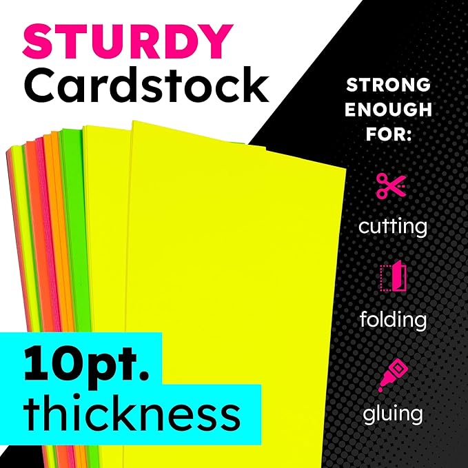 Hygloss Large Poster Board 22x28 - 25 Neon Green Single Color Poster Boards Bulk Pack - 10 Pt. Thickness Colored Poster Board Paper for Projects, Signs, Displays - Posterboard Multipack 22" x 28"