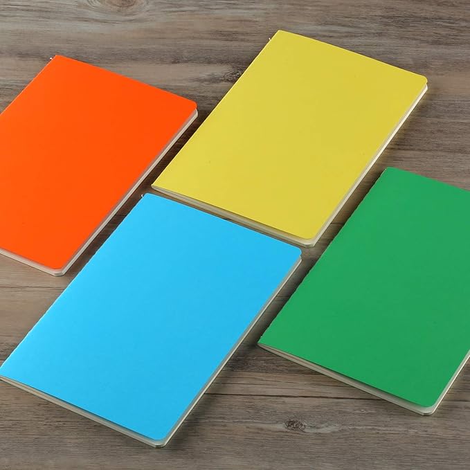 XYark Large Colorful Blank Notebook Journals Bulk with Thick Unlined Paper, 8.5x11 inch, 60 Pages, Journal Set for Travelers Students Office, Sketchbook Composition Diary Subject Notebooks, 12 Pack