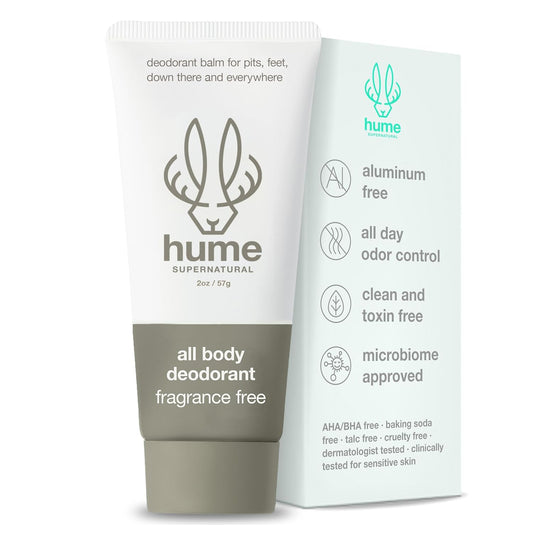 Invisible Whole Body Deodorant for women and men - All Over Full Odor Control Aluminum Free Deo - No Baking Soda- Anti-Chafing Cream Full Body deodorant, Safe for Sensitive Skin, Fragrance-Free