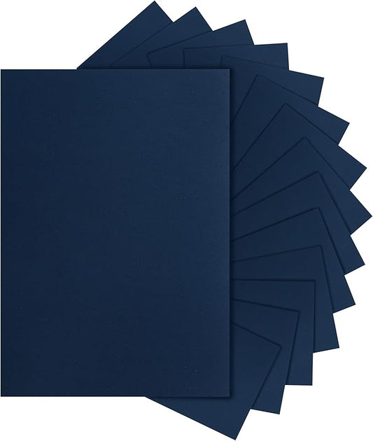 Silunkia 300 Sheets Navy Blue Cardstock 8.5 x 11 Crafts Paper, 75lb Heavyweight Dark Blue Paper Card Stock for Cards Making, Menus, Office Printer, Greeting Cards, Wedding Invitations