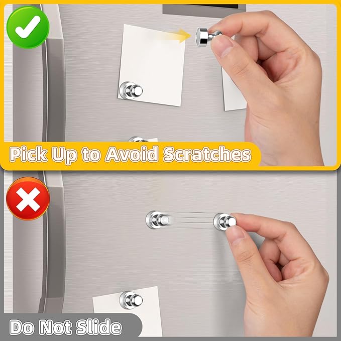 VNDUEEY 200 Pack Fridge Magnets Whiteboard Magnets, Refrigerator Magnets, Magnetic Push Pins, Decorative Magnet for Whiteboard, Locker, Map, Dry Erase Board