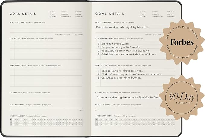 Full Focus Evergreen Linen Planner by Michael Hyatt - The #1 Daily Planner to Set Annual Goals, Increase Focus, Eliminate Overwhelm, and Achieve Your Biggest Goals - Hardcover