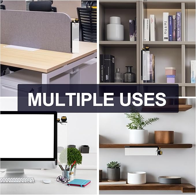 2pcs Office Desk Accessories Monitor Memo Board Computer Message Board Office Supplies for Women Men Computer Sticky Note Holder Home Desktop Message Office Decor (Owls Monitor Memo Board)