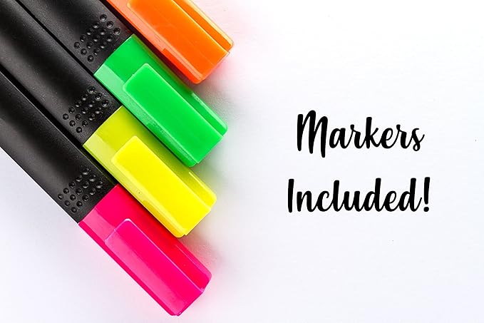 Acrylic Dry Erase Board for Wall with Stylish Border - Shipped Next Day, Made in USA, Non-Magnetic Whiteboard, Wall Mounted Board, Easy to Clean (Black - 30x36)
