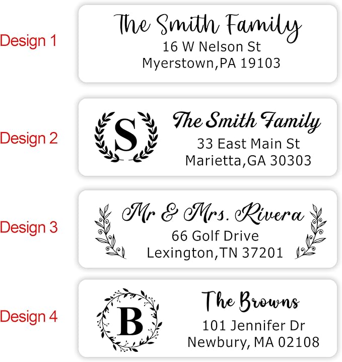 EDSG Personalized Return Address Labels, Custom Address Stickers on Sheets, Custom Address Stickers (99-990 Labels) (99)