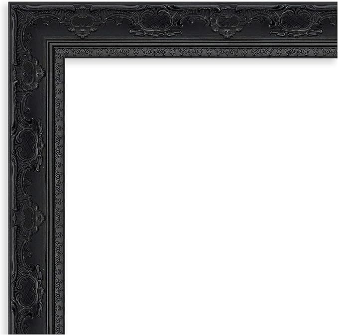 Amanti Art Black Framed Magnetic Board 24x52 Oversize Vision Board for use with Magnets, 100% Metal Sheet to Display Items as Office Decor or for Home Organization in mudroom, Kitchen or Kids Room