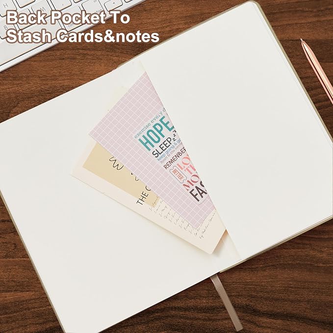 TSFPapier Lined Journal Notebook for Work College Ruled Note Book 7.2"x9.6" B5 PU Leather Daily Journaling 160 Pages for Women Men Writing Home School Supplies Business (Grey)