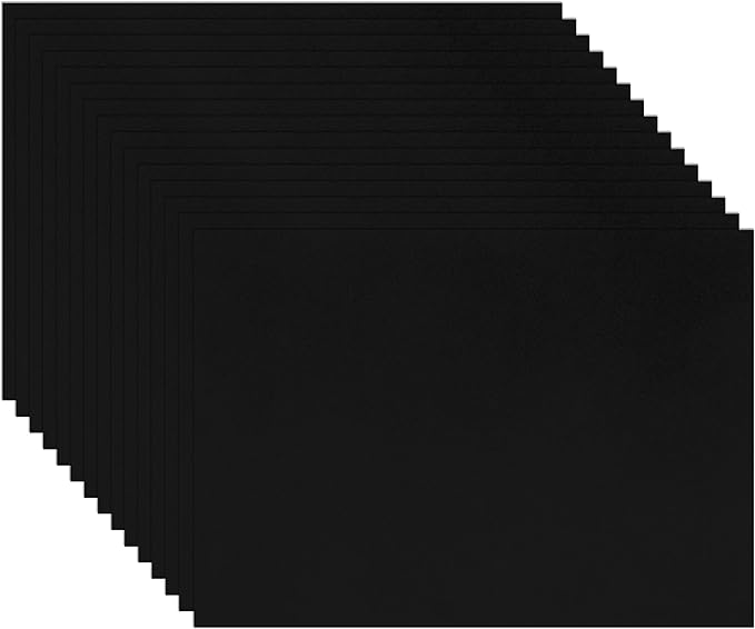Guakicae 60 Sheets Black Cardstock 5 x 7 Heavyweight Paper, 300gsm/110lb Premium Flat Card Stock Printer Paper for Cards Making, Wed