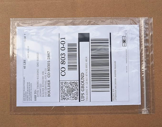 BEUYI Premium 6.7'' x 10'' Resealable Adhesive Shipping Label/documents Pouches (400 Pack)