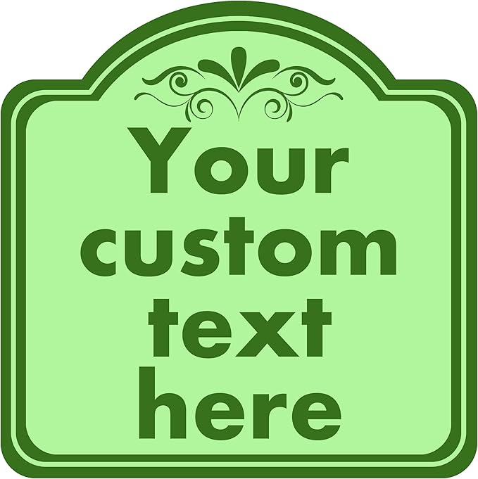 Custom Sign, Custom Indoor/Outdoor Decorative Sign，Aluminum Weatherproof Metal Sign Multiple Sizes, Customize for Office, Business, Workplace, office, Home, Delivery Signs