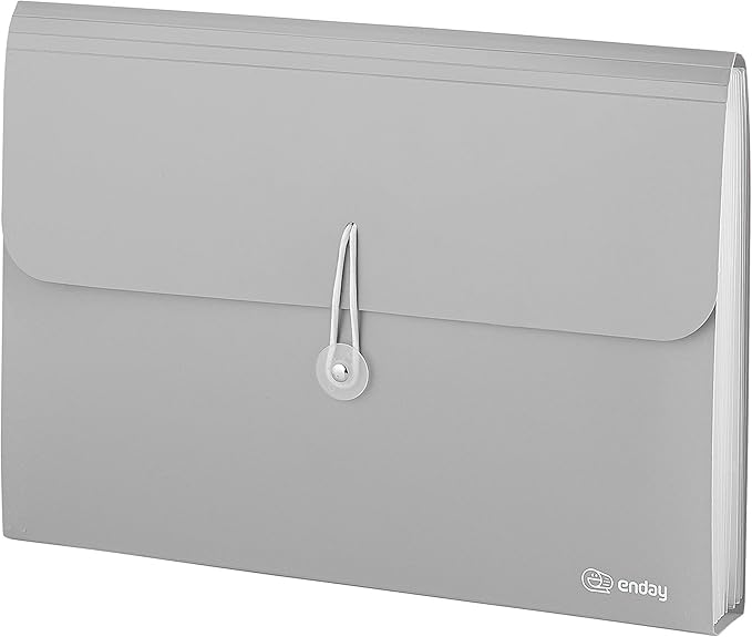 Accordion File Organizer 13 Pocket Expanding File Folder with Labels, Accordion File Organizer Letter Size Letter A4 Paper for Receipts, Bills and Documents 13" x 9.5” –by Enday