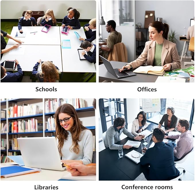 Goakwwuz Conference Room Table, Folding Conference Tables,Thicken Grey Tabletop,Flip Top Wooden Seminar Meeting Room Table for Conference Room Offices (8, Black+White, 70.8”)