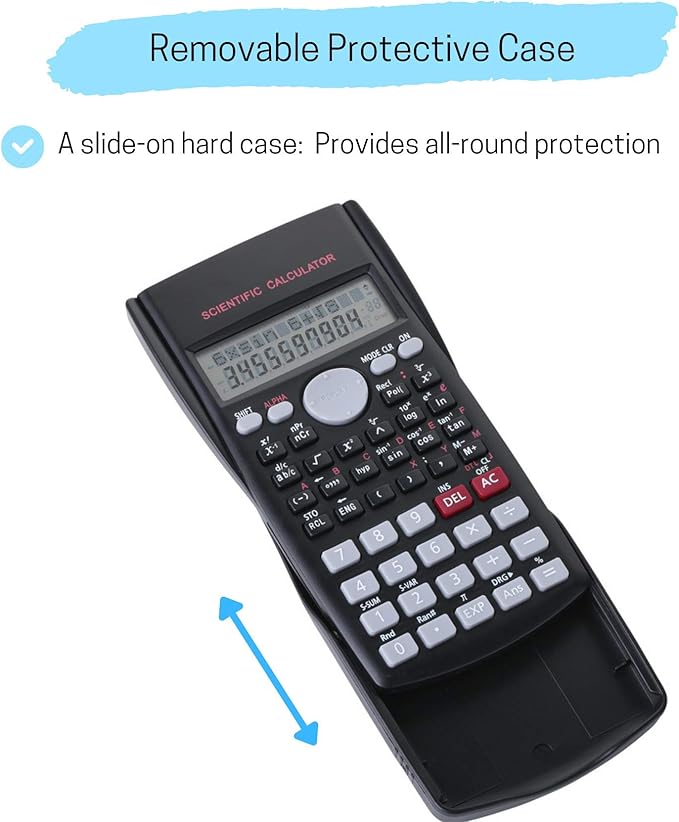 Mr. Pen Scientific 2 Line Calculator - Fraction & College Math Calculator for Students & Engineers
