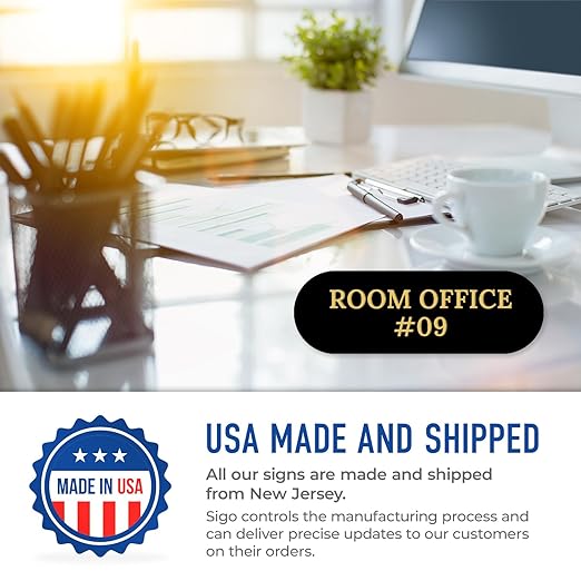 Custom Wall or Door Sign, Personalized Buble Plaque Engraved Message For Bussiness, Property And Home Indoor/Outdoor, 3x9 Inches, Made in USA by Sigo Signs