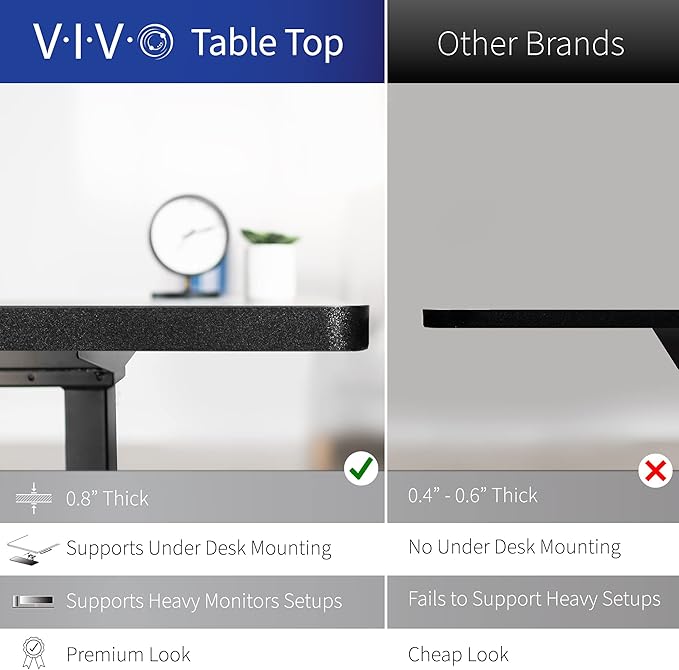 VIVO Electric Corner 63 x 55 inch L-Shaped Standing Desk, Memory Height Adjustment, Black Top Gray Frame, DESK-E3CTGB