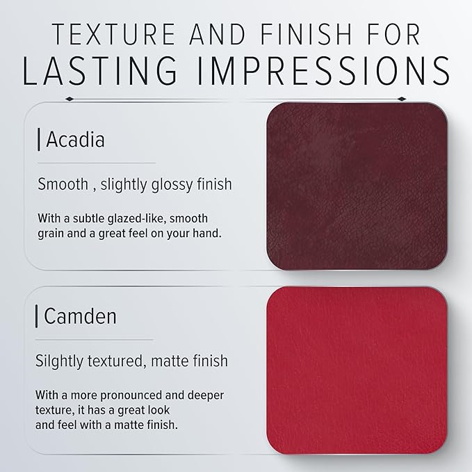 Gallery Leather Large Address Book with Alphabetical Tabs up to 480 Records, Leather Notebook Hardcover, Telephone and Address Books - 9x7", Desk Address, Acadia Pool