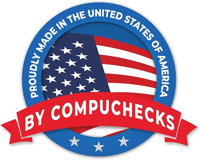 Business Voucher Check Stock - 2500 Sheets, Check on Top, Blue Marble