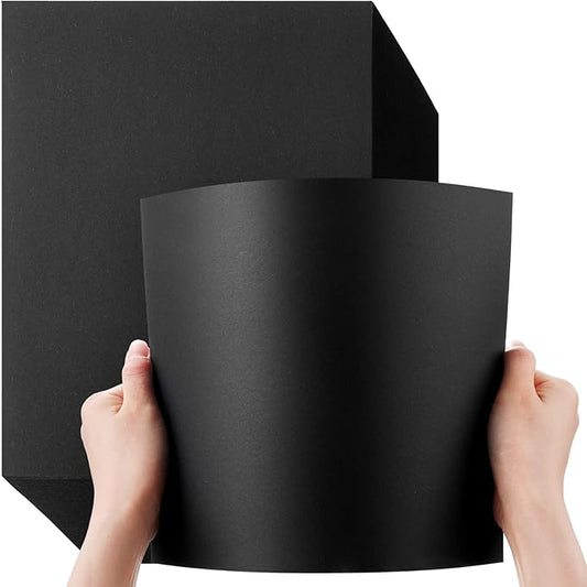 Fainne 200 Sheets 8.5 x 11 Inches Card stock Thick Paper Heavyweight Card Stock Printer Paper 250 GSM 92 lb Cover 170 lb Text for Invitations Menus Crafts DIY Projects(Black)