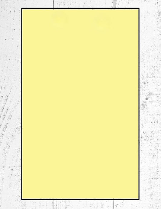 Colored Copy Writing and Printing Paper, 20 Pound, 75 GSM, 8.5"x14"/ Legal Size, 500 Sheets Per Ream. (5000, Canary)