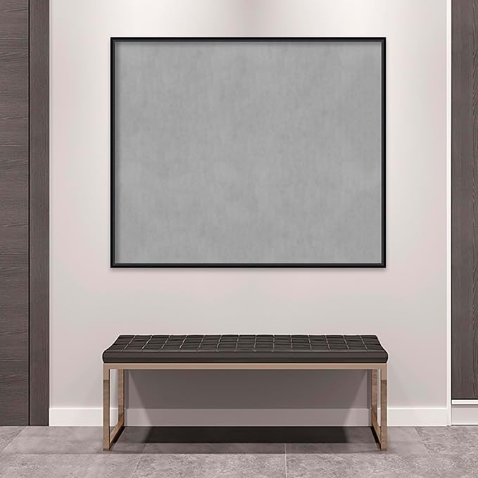 Amanti Art Black Framed Magnetic Board 41x49 Oversize Vision Board for use with Magnets, 100% Metal Sheet to Display Items as Office Decor or for Home Organization in mudroom, Kitchen or Kids Room